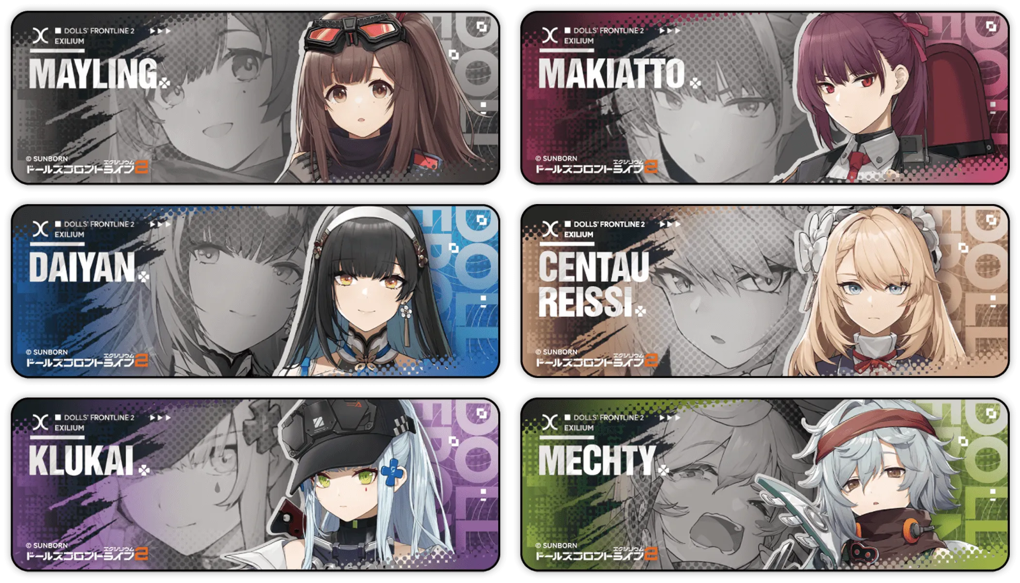 ドールズフロントライン2 ホログラム四角缶バッジ（ランダム6種）